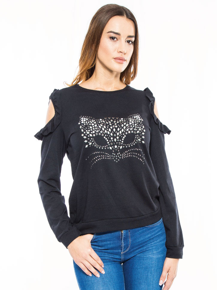 #CATLOVER - LONGSSLEEVE MIT KATZENMOTIV