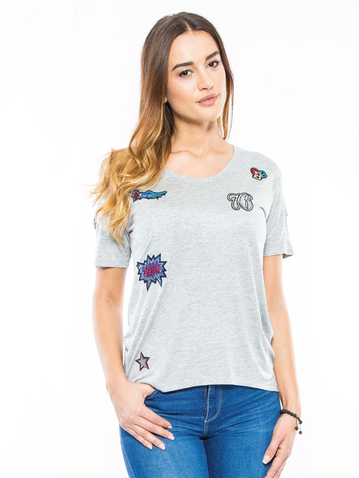 #ROCKNROLL - PATCHES SHIRT