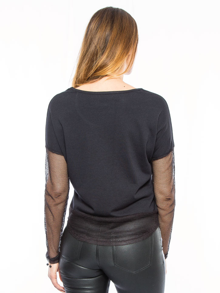 #SKULLQUEENLACE - Damenlongsleeve mit Totenkopf