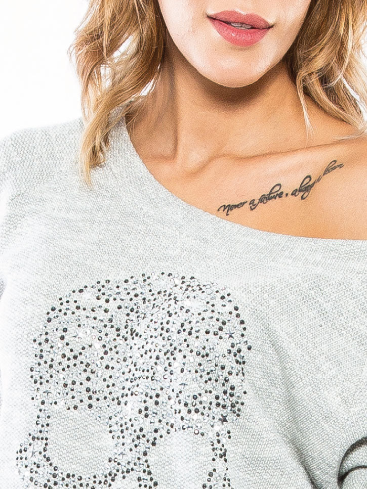 Sweatshirt mit Totenkopf