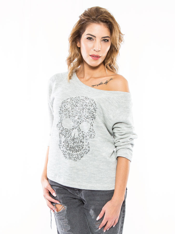 Sweatshirt mit Totenkopf