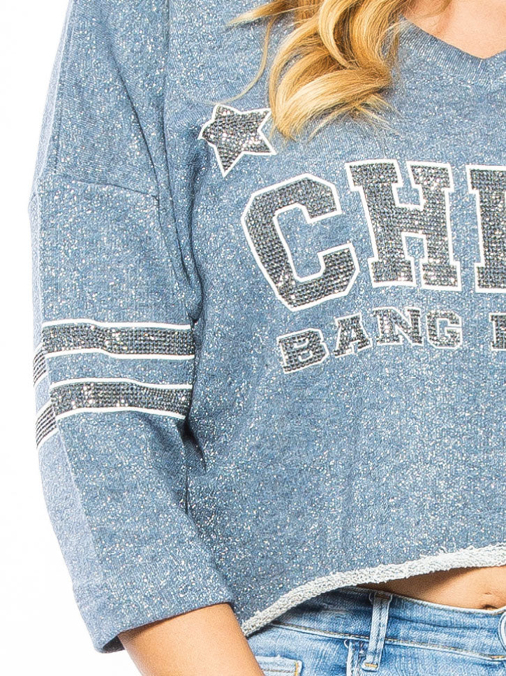 #COLLEGESTYLE - DAMEN SWEATSHIRT IM COLLEGE STIL