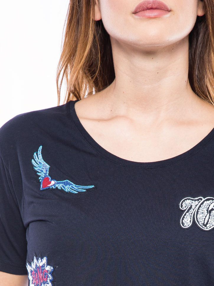 #ROCKNROLL - PATCHES SHIRT