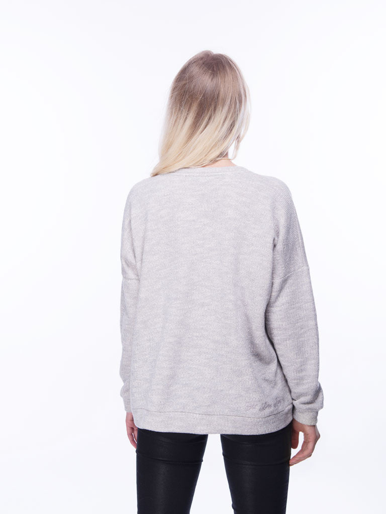 Sweatshirt mit Pailletten-Stickereien