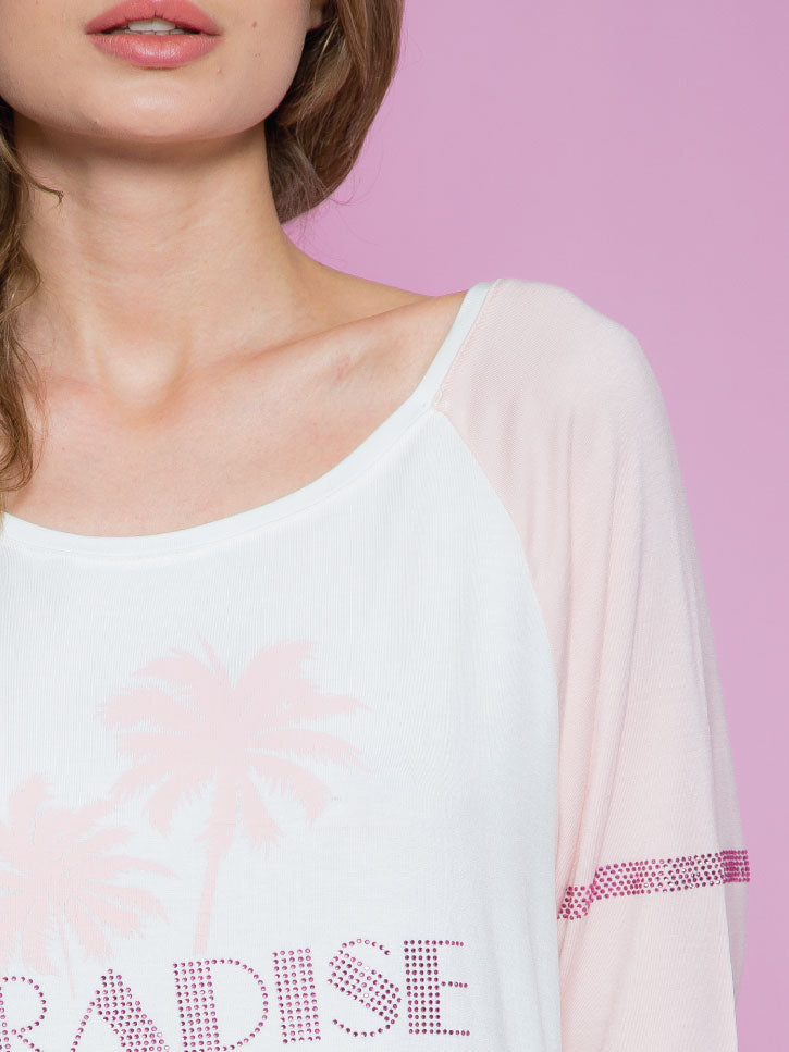 #PARADISE - Damenshirt mit Palmen