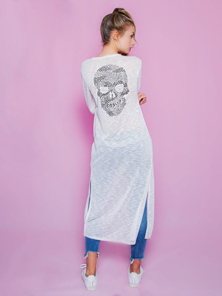 #SKULL - Langer Damenmantel