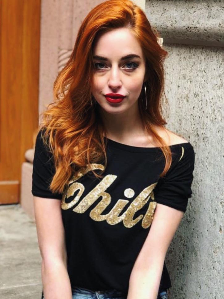 #BEGOLDEN - Damen T-Shirt mit goldener Chili Schrift