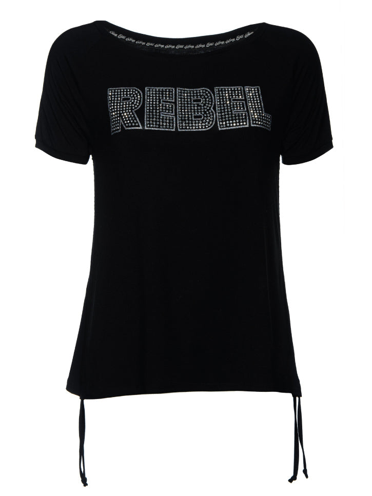 #REBEL - Damen T-Shirt mit Rebel Schrift