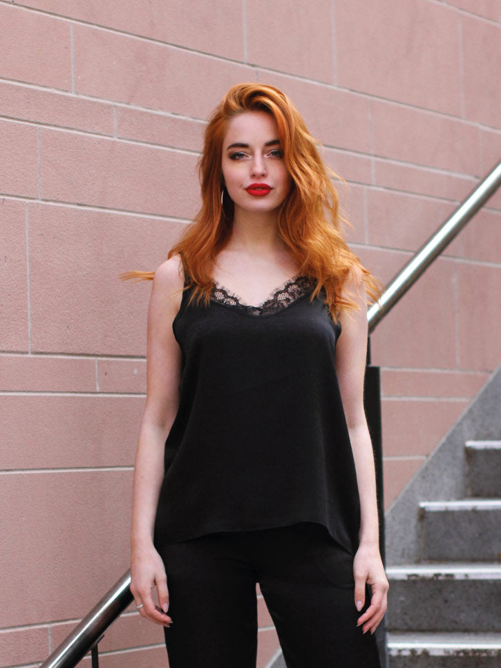 #LACELADY - Damen Top mit Spitze