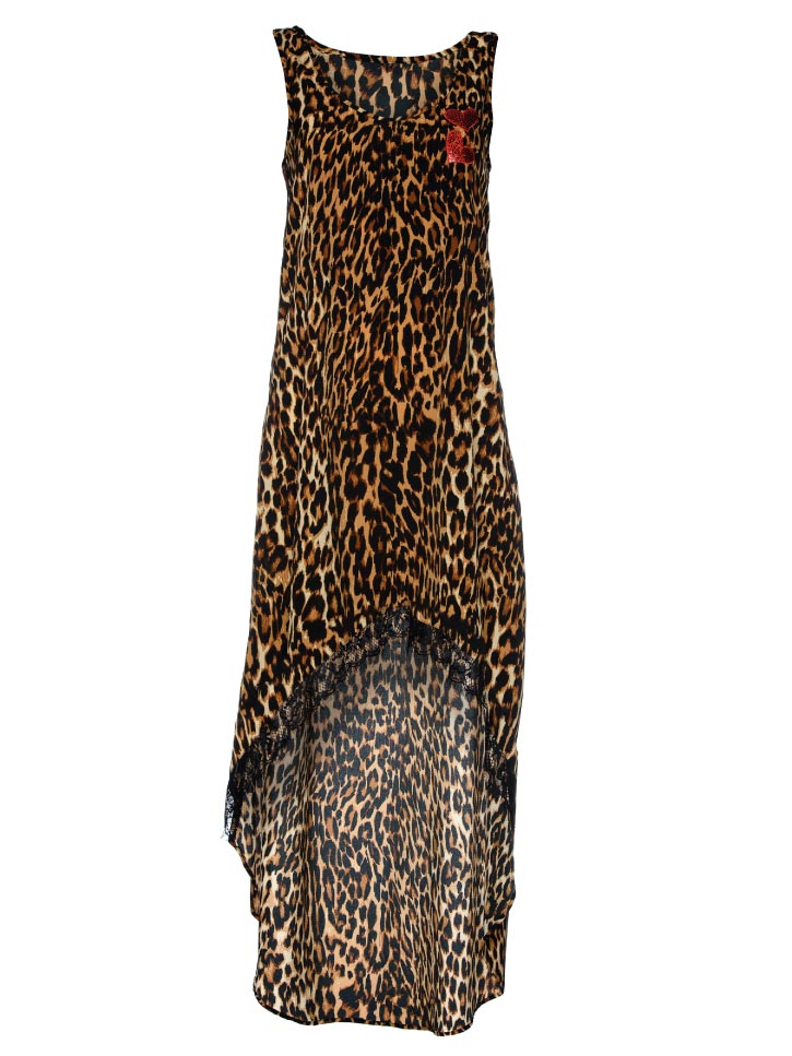 #LONGSHOTLEO - Damenkleid im Leopardenmuster