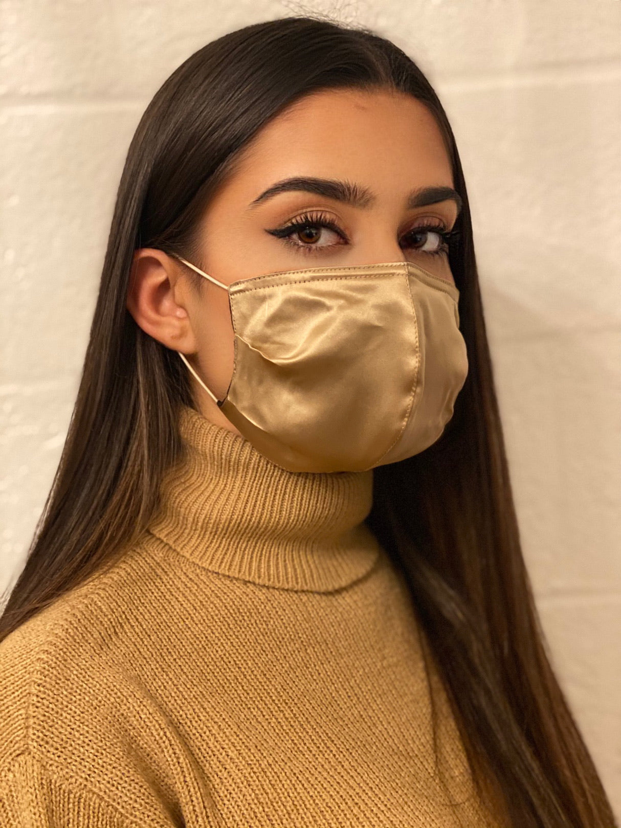 Luxury Mundmaske, atmungsaktiv aus Seide mit Kette  - Chili Bang Bang