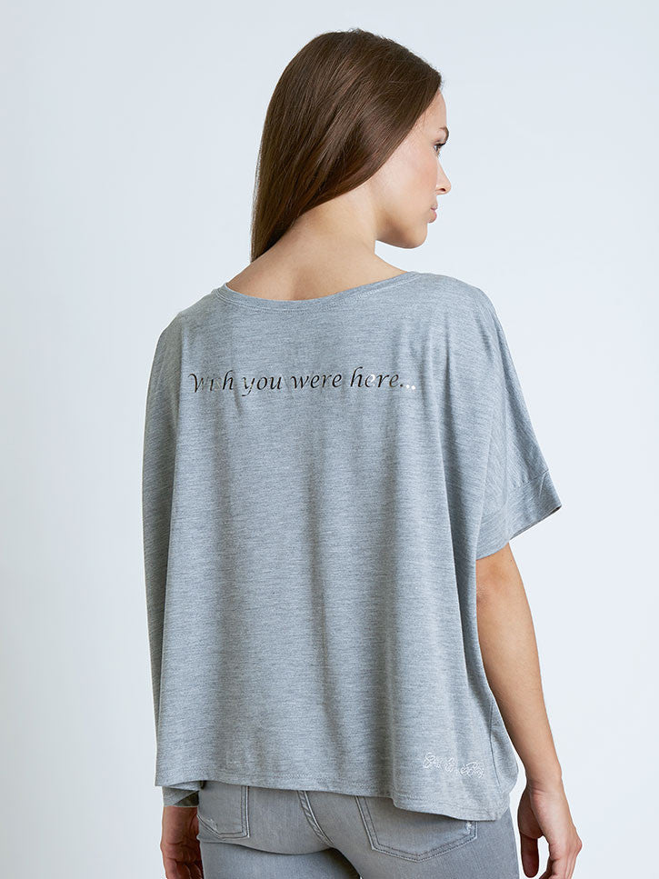 #heartfullofsequins  - Kastenshirt mit Herz aus Pailletten, grau